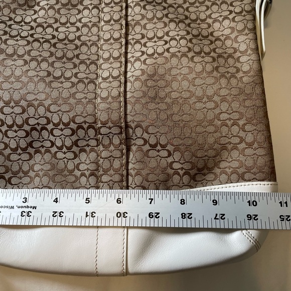 VTG COACH Signature Convertible Shoulder Crossbody Slim Bag Purse F10417 Jaquard - Picture 4 of 16